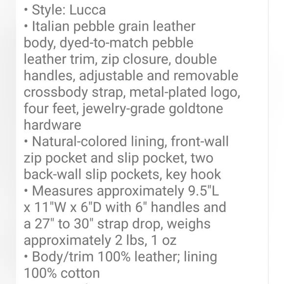 Dooney & Bourke Lucca Leather Satchel - Picture 13 of 13